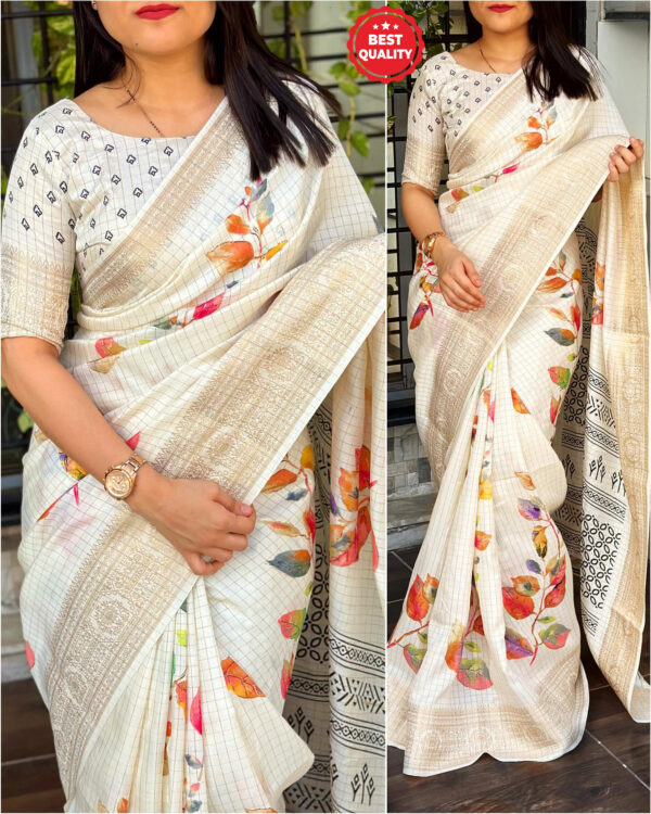 Dola Silk Checks Saree