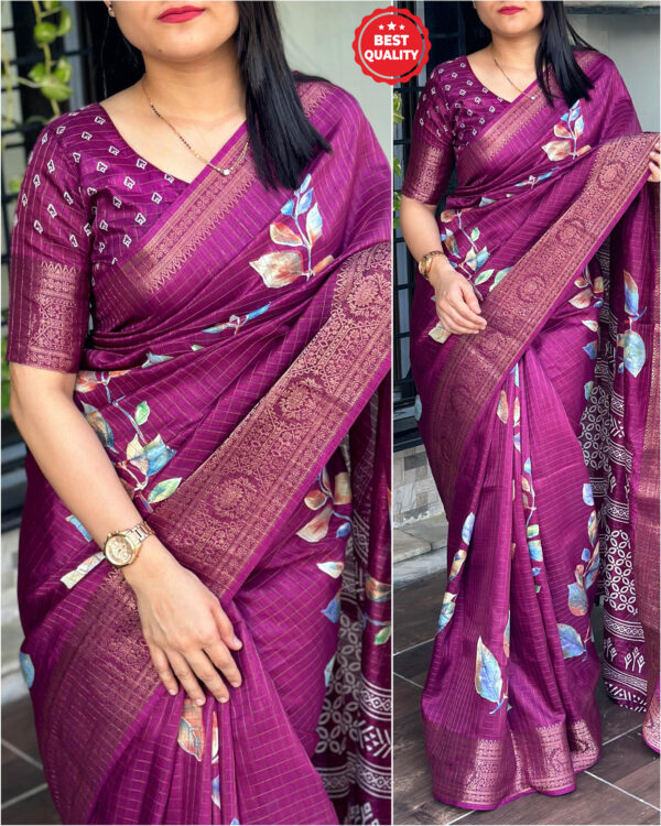 Dola Silk Checks Saree