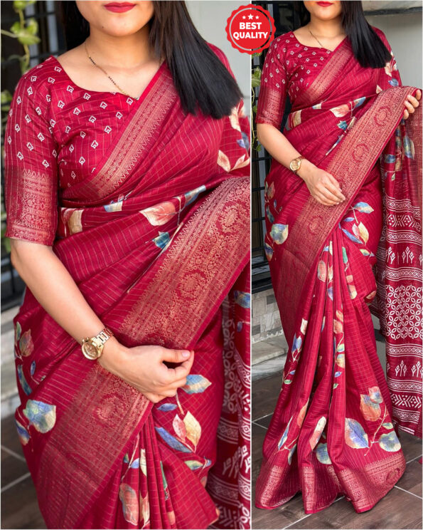 Dola Silk Checks Saree