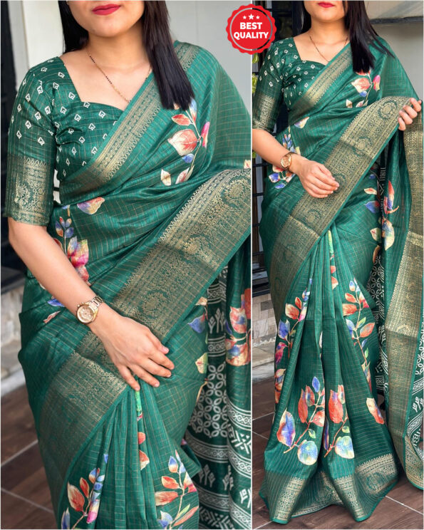 Dola Silk Checks Saree