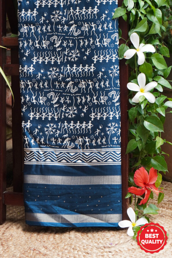 Dola Silk Sequence Border Saree
