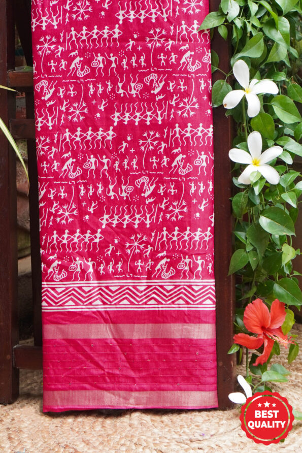 Dola Silk Sequence Border Saree