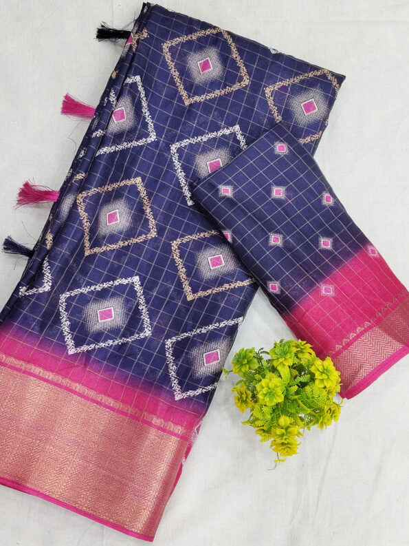 Dola Silk Checks Saree