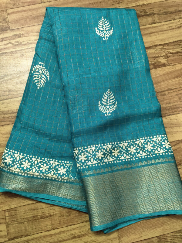 Dola Silk Batik Print Saree