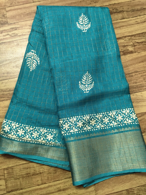 Dola Silk Batik Print Saree