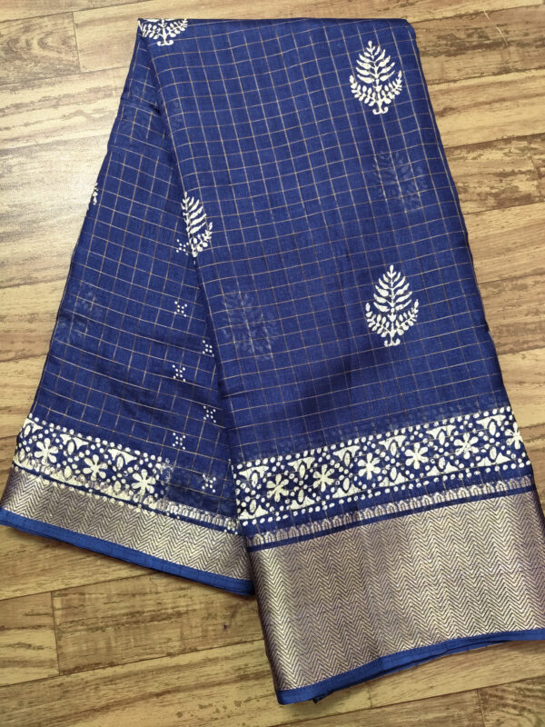 Dola Silk Batik Print Saree