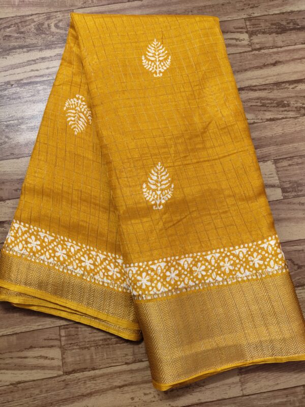 Dola Silk Batik Print Saree