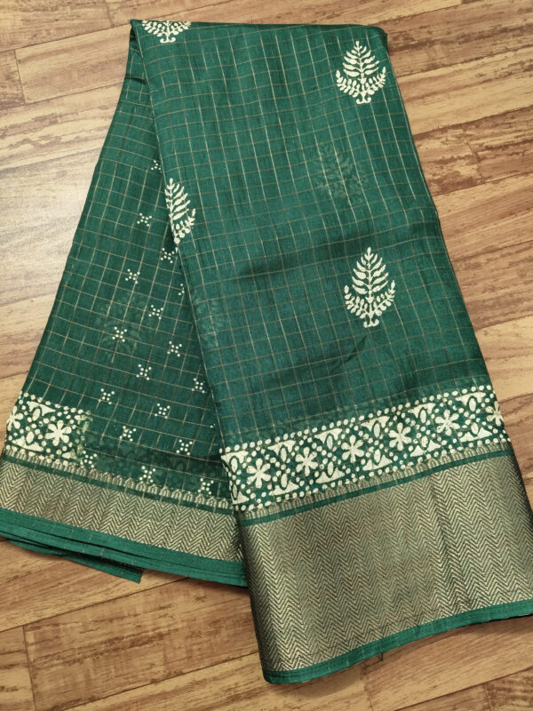 Dola Silk Batik Print Saree