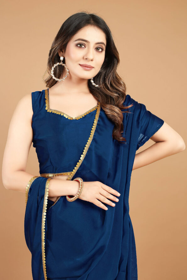 Rangoli Saree with Sequence Border