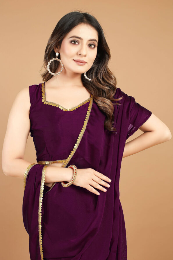 Rangoli Saree with Sequence Border